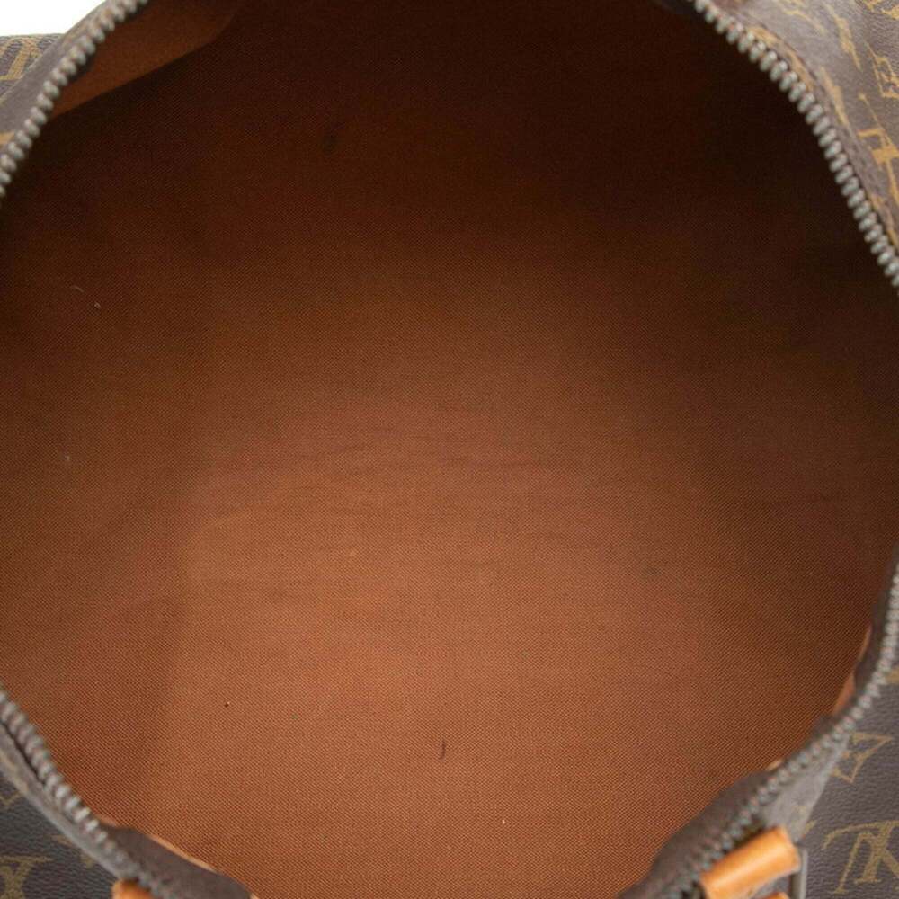 LOUIS VUITTON Authentic Brown Monogram Leather Speedy 35 Boston Bag - Picture 5 of 8